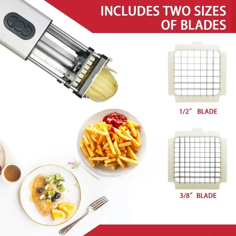 Electric French Fry Cutter With Blades