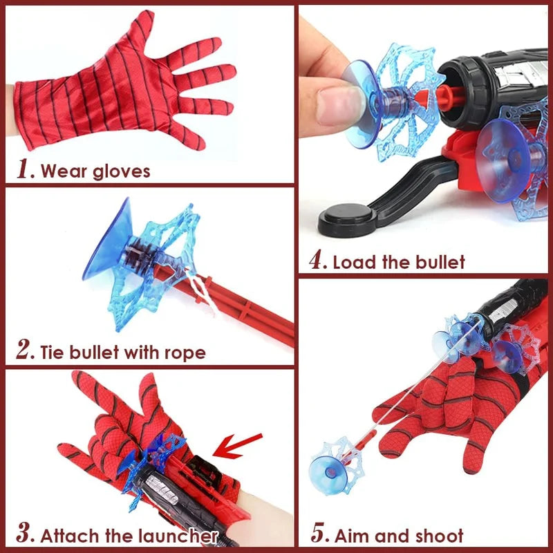 Spider Ejector Launcher with Gloves and arrow