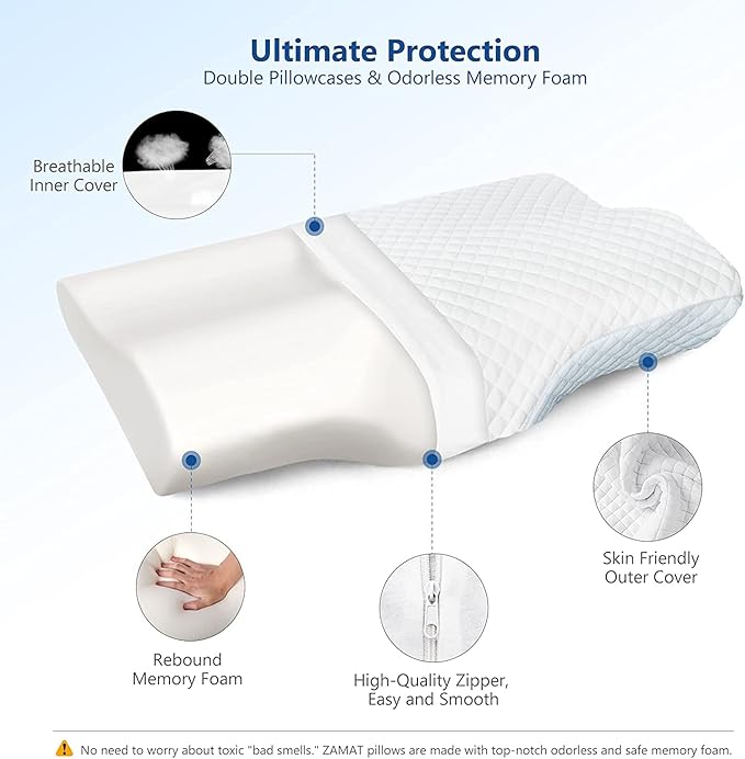 Ergonomic Memory Foam Pillow