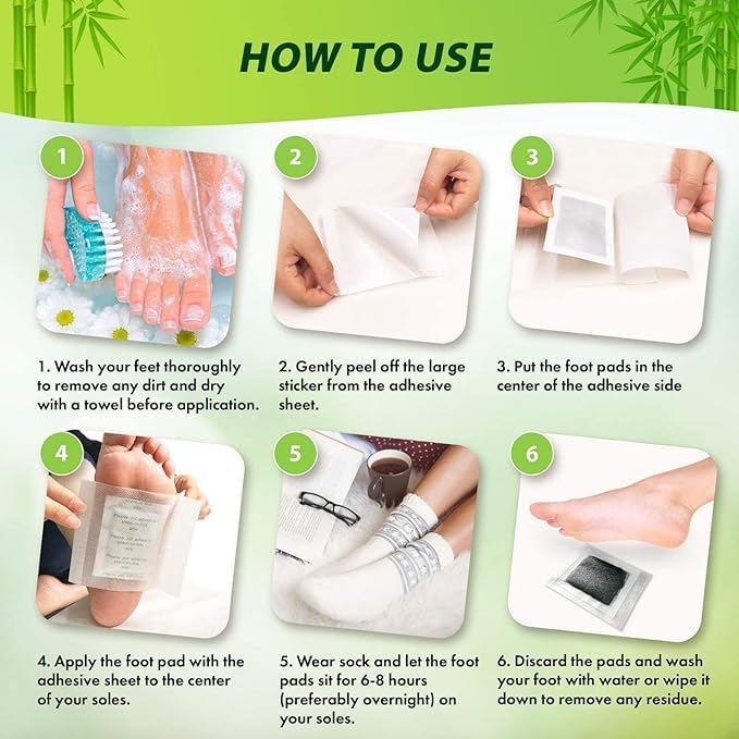 Kinoki Foot Pads for Your Health Care – 10 Premium Natural Foot Patches