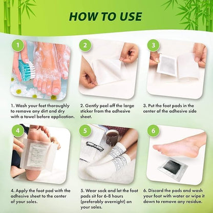 Kinoki Foot Pads for Your Health Care – 10 Premium Natural Foot Patches