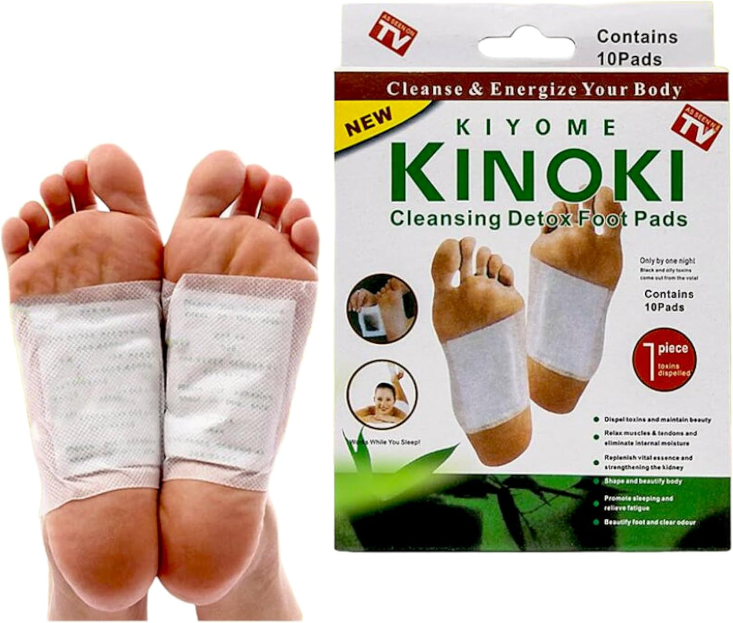 Kinoki Foot Pads for Your Health Care – 10 Premium Natural Foot Patches