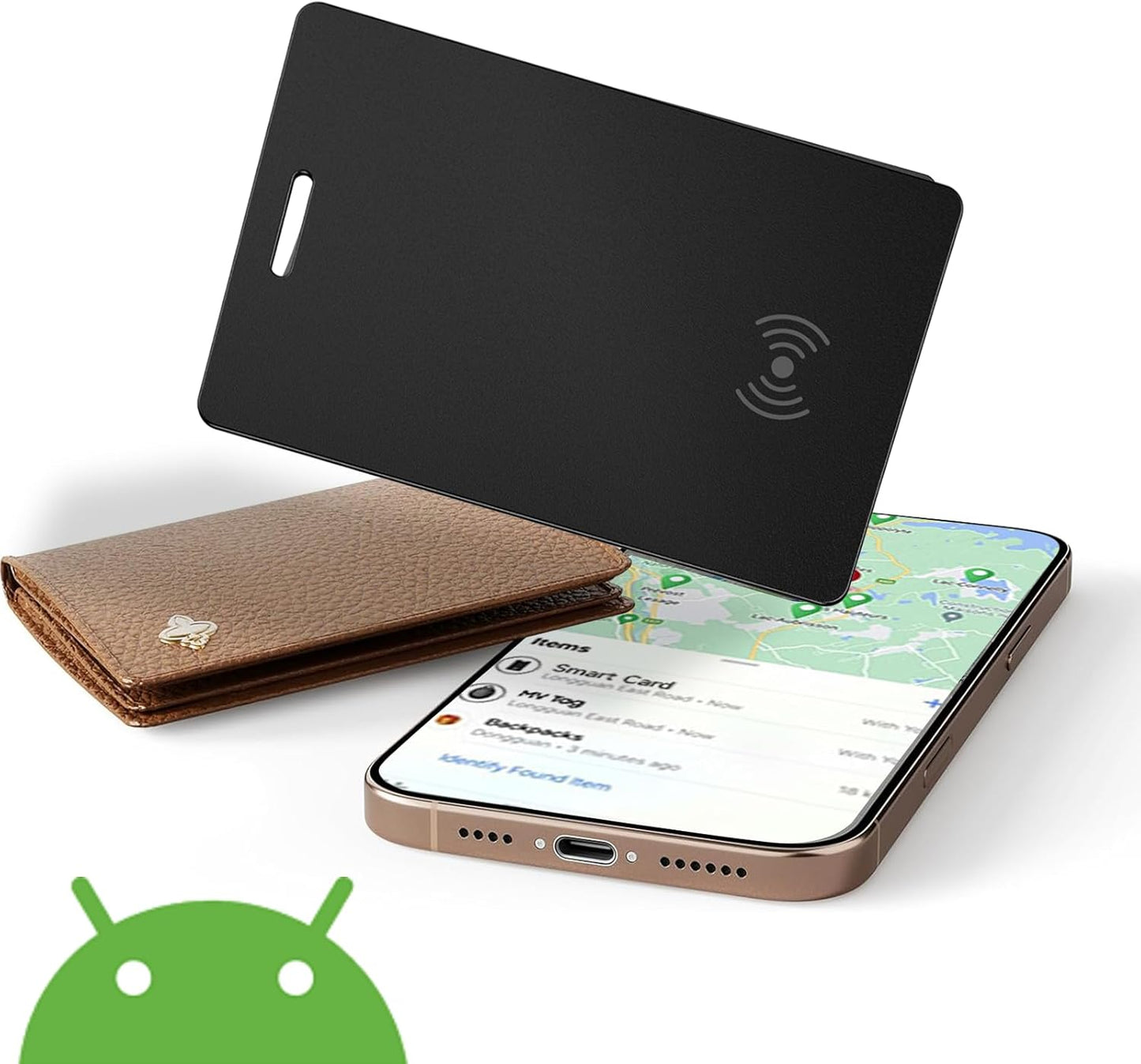 Android Bluetooth Tracker, Ultra-Thin Wallet Tracer Card