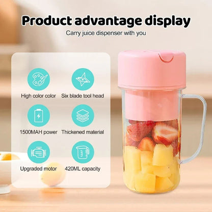 PORTABLE & RECHARGEABLE BATTERY JUICE BLENDER