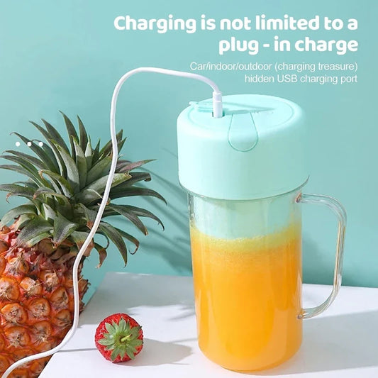 PORTABLE & RECHARGEABLE BATTERY JUICE BLENDER