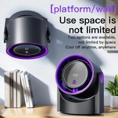 Rechargeable Portable Desk Fan with 360°