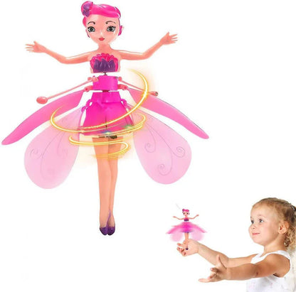 Flying Princess Fairy Doll Flying in the Sky by Pushing your hand