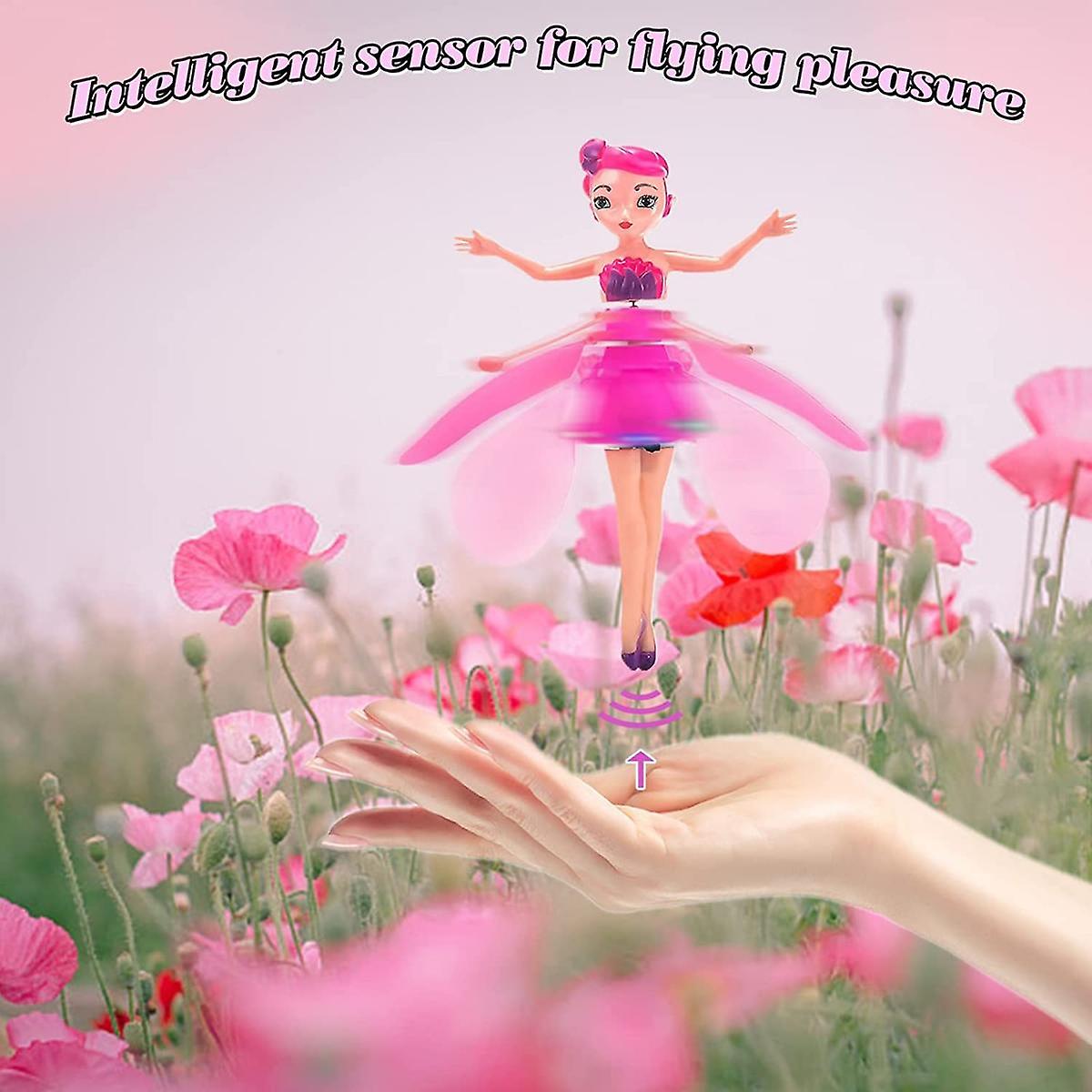 Flying Princess Fairy Doll Flying in the Sky by Pushing your hand