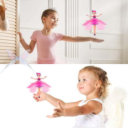 Flying Princess Fairy Doll Flying in the Sky by Pushing your hand